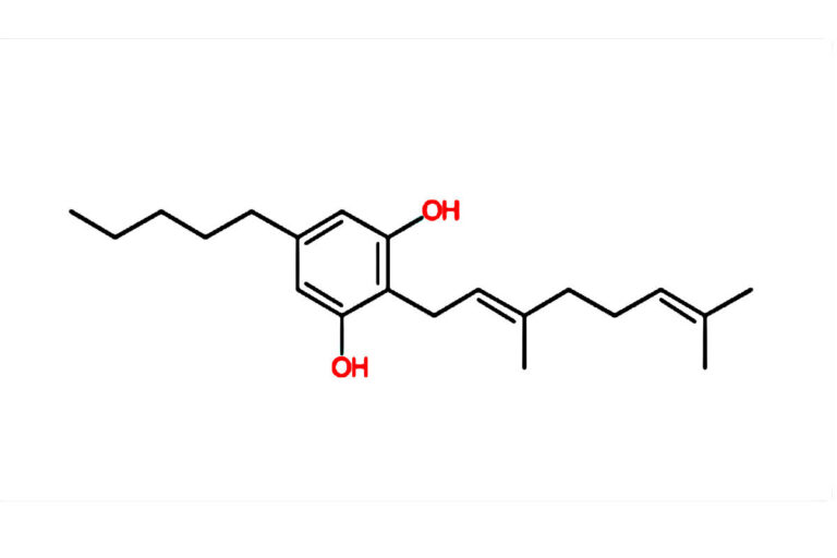 Cannabigerol CBG - Chemical Structure.